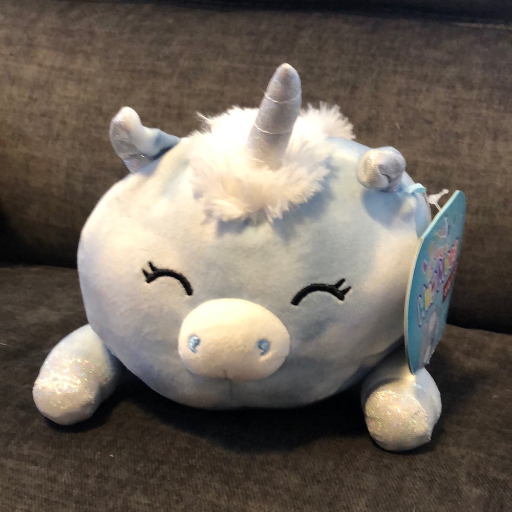 Squishmallow(LYING DOWN)-Blue Unicorn-Delva-8 inch-TARGET ONLY